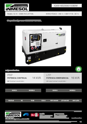 Дизелови генератори INMESOL IQ-16