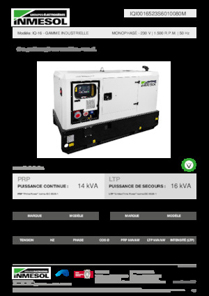 Дизелови генератори INMESOL IQ-16