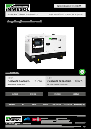 Дизелови генератори INMESOL IQ-8