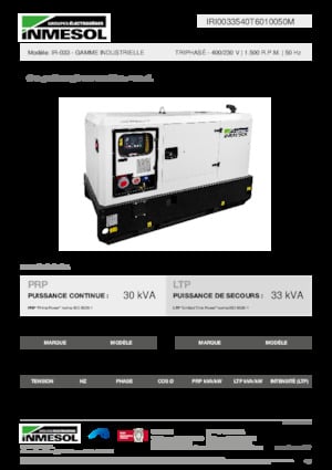 Дизелови генератори INMESOL IR-033