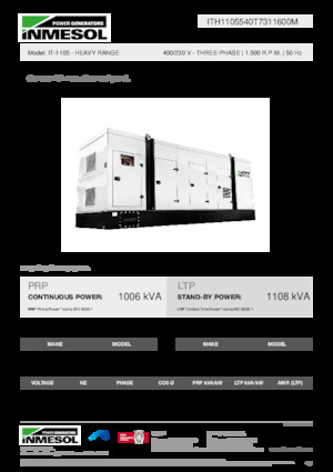 Дизелови генератори INMESOL IT-1105