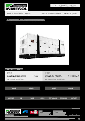 Дизелови генератори INMESOL IT-1110