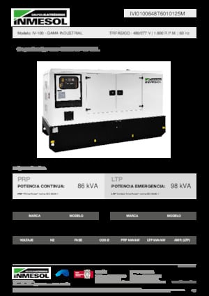 Дизелови генератори INMESOL IV-100