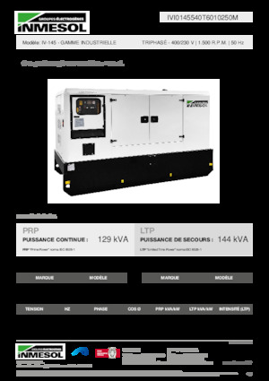 Дизелови генератори INMESOL IV-145