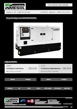 Дизелови генератори INMESOL IV-165