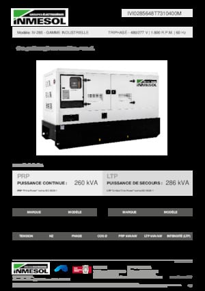 Дизелови генератори INMESOL IV-285