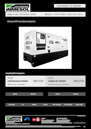 Дизелови генератори INMESOL IV-440