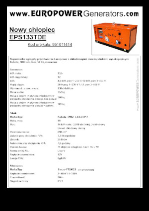 Дизелови генератори Europower New Boy EPS133TDE (S)