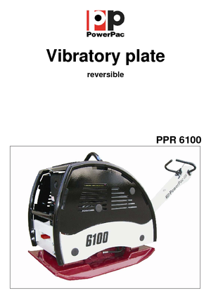 Виброплочи с обратен ход PowerPac PPR 6100D/600E