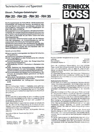 Челни вилични мотокари, дизелови Steinbock RH 30 D