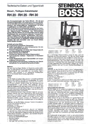 Челни вилични мотокари, дизелови Steinbock RH 25 D