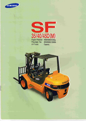 Челни вилични мотокари, дизелови Samsung SF 40 D