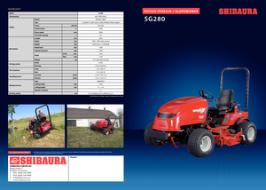 Общински многофункционални превозни средства на дизел Shibaura SG 280