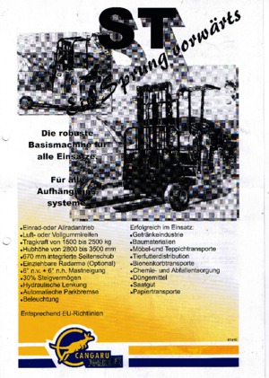 Дизелови вилични високоповдигачи, монтирани върху камион Cangaru / Transmanut ST.30.5b.2528 D.Ra