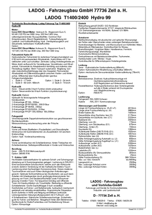 Общински многофункционални превозни средства на дизел Ladog T 1400 T3