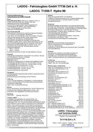 Общински многофункционални превозни средства на дизел Ladog T 1550 G TransFlex