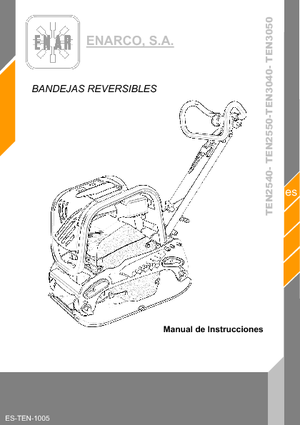 Виброплочи с обратен ход Enar TEN 2540 DH