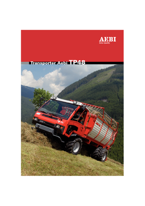 Общински многофункционални превозни средства на дизел Aebi TP 48