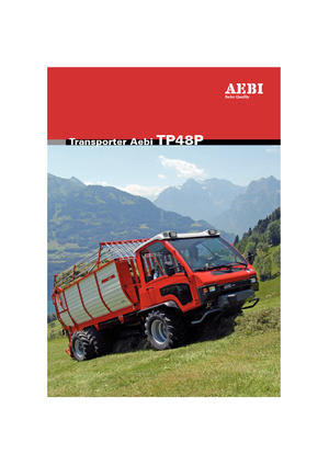 Общински многофункционални превозни средства на дизел Aebi TP 48 P