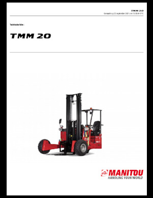 Дизелови вилични високоповдигачи, монтирани върху камион Manitou TMM 20