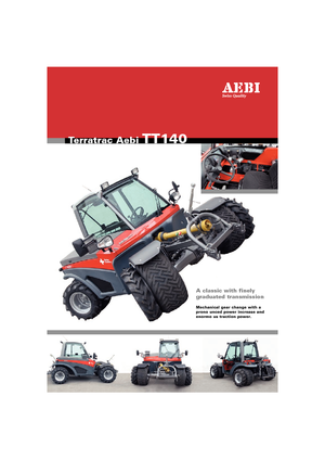 Общински многофункционални превозни средства на дизел Aebi TT 140