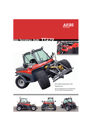 Общински многофункционални превозни средства на дизел Aebi TT 270