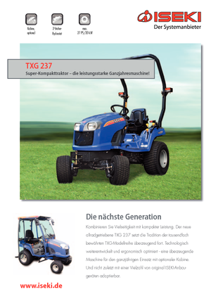 Общински трактори Iseki TXG 237