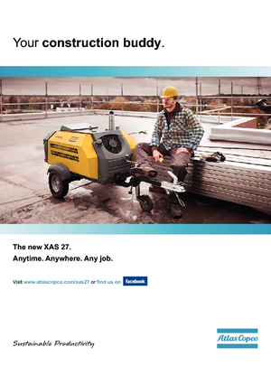Преносими компресори за въздух - дизелови, електрически, бензинови Atlas Copco XAS 27 Hp