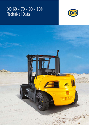 Челни вилични мотокари, дизелови OM XD 80