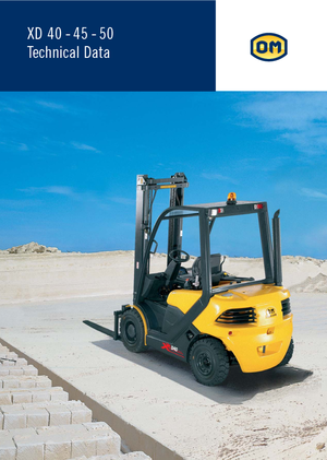 Челни вилични мотокари, дизелови OM XD 40