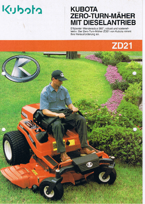 Общински многофункционални превозни средства на дизел Kubota ZD 21