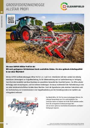 Цинкова дискова брана Saphir AllStar 401 Profi 