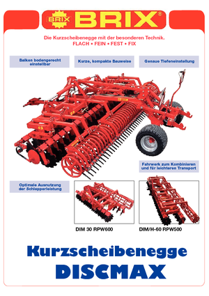 Цинкова дискова брана Brix Discmax 40 RPW Ø 500