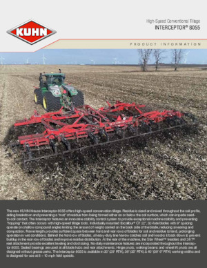 Цинкова дискова брана Kuhn Interceptor 8055-30