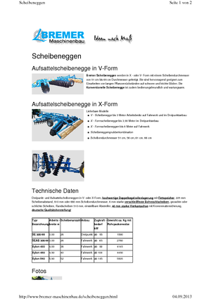 Цинкова дискова брана Bremer Xylon 590