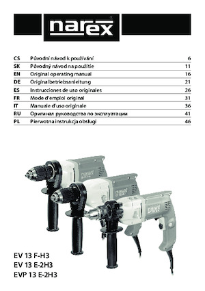 Бормашини и винтоверти Narex EV 13 E-2H3