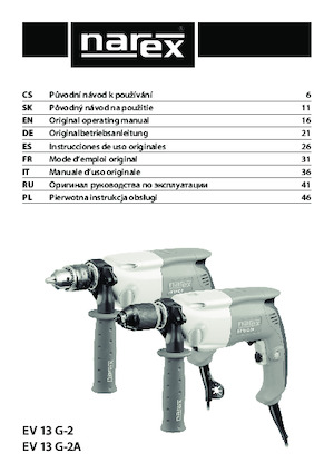 Бормашини и винтоверти Narex EV 13 G-2