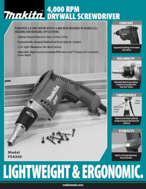 Бормашини и винтоверти Makita FS4200