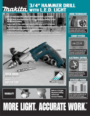 Бормашини и винтоверти Makita HP2070F