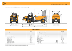 Съчленени самосвали JCB 718