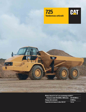 Съчленени самосвали Caterpillar 725