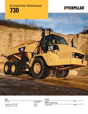 Съчленени самосвали Caterpillar 730