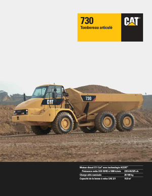 Съчленени самосвали Caterpillar 730