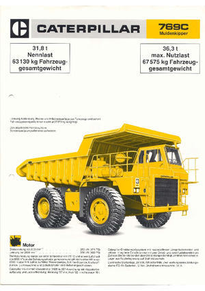 Камиони-самосвали Caterpillar 769 C