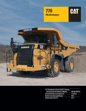 Камиони-самосвали Caterpillar 770