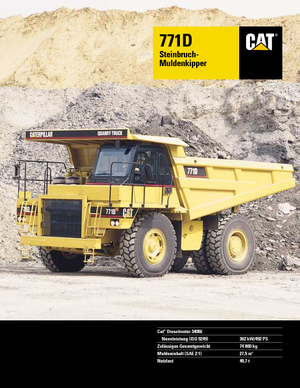 Камиони-самосвали Caterpillar 771 D