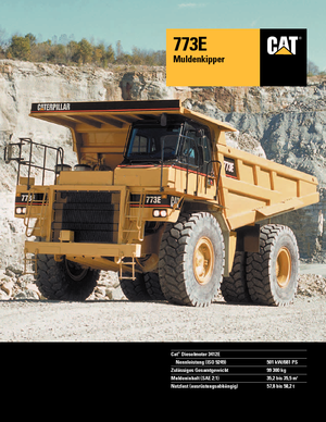 Камиони-самосвали Caterpillar 773 E