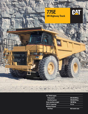 Камиони-самосвали Caterpillar 775 E