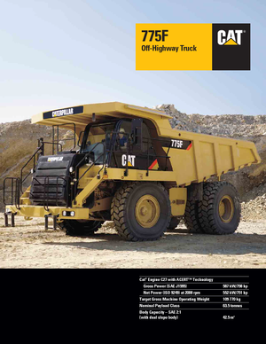 Камиони-самосвали Caterpillar 775F