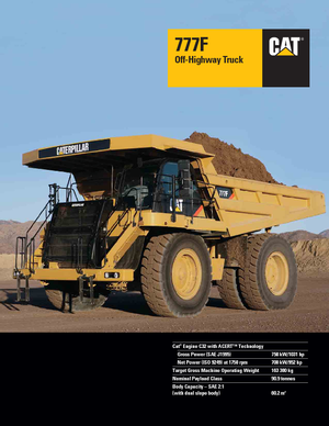 Камиони-самосвали Caterpillar 777F